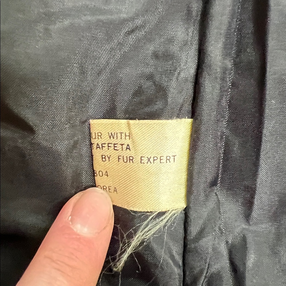 Vintage Black Rabbit Fur jacket - Picture 3 of 4